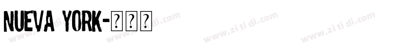 NUEVA YORK字体转换